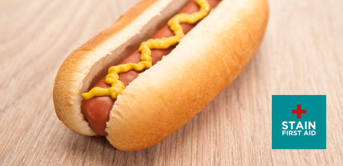 hot dog on floor